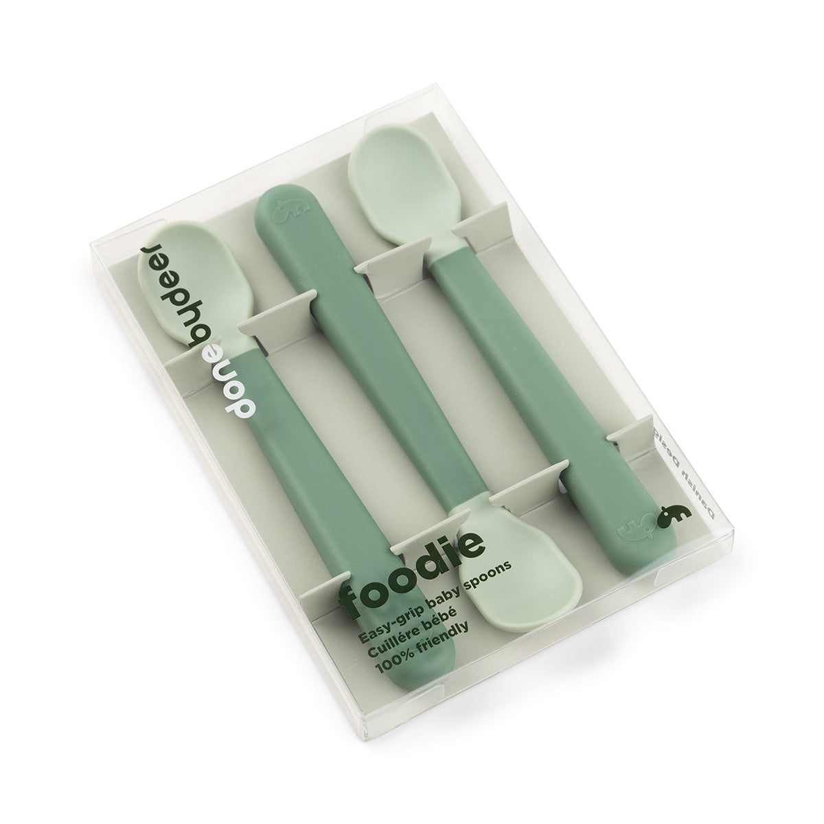 Cucharas para Bebé Foodie Verde - Done By Deer