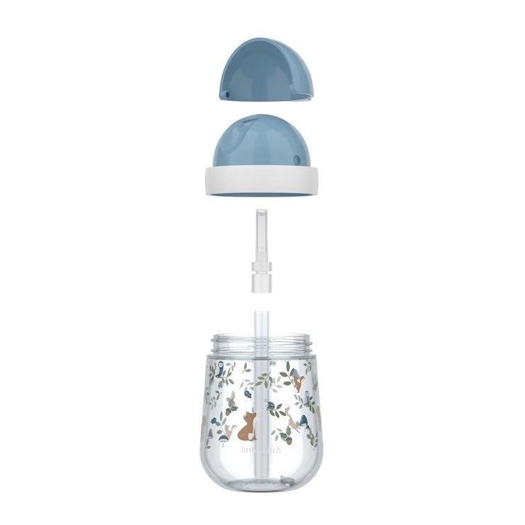 Vaso con Pajita 300 ml Forest Friends - Little Dutch