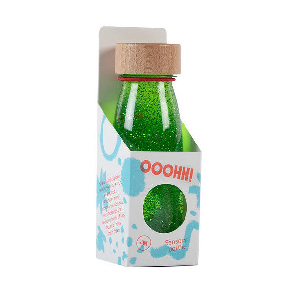 Botella Sensorial Float Bottle Green - Petit Boum