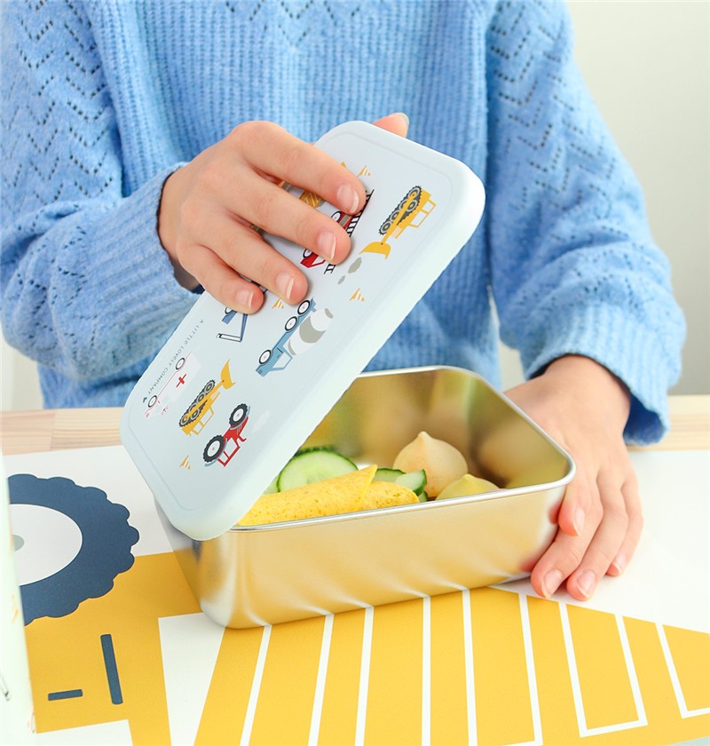 Caja Almuerzo Acero Vehículos - A Little Lovely Company