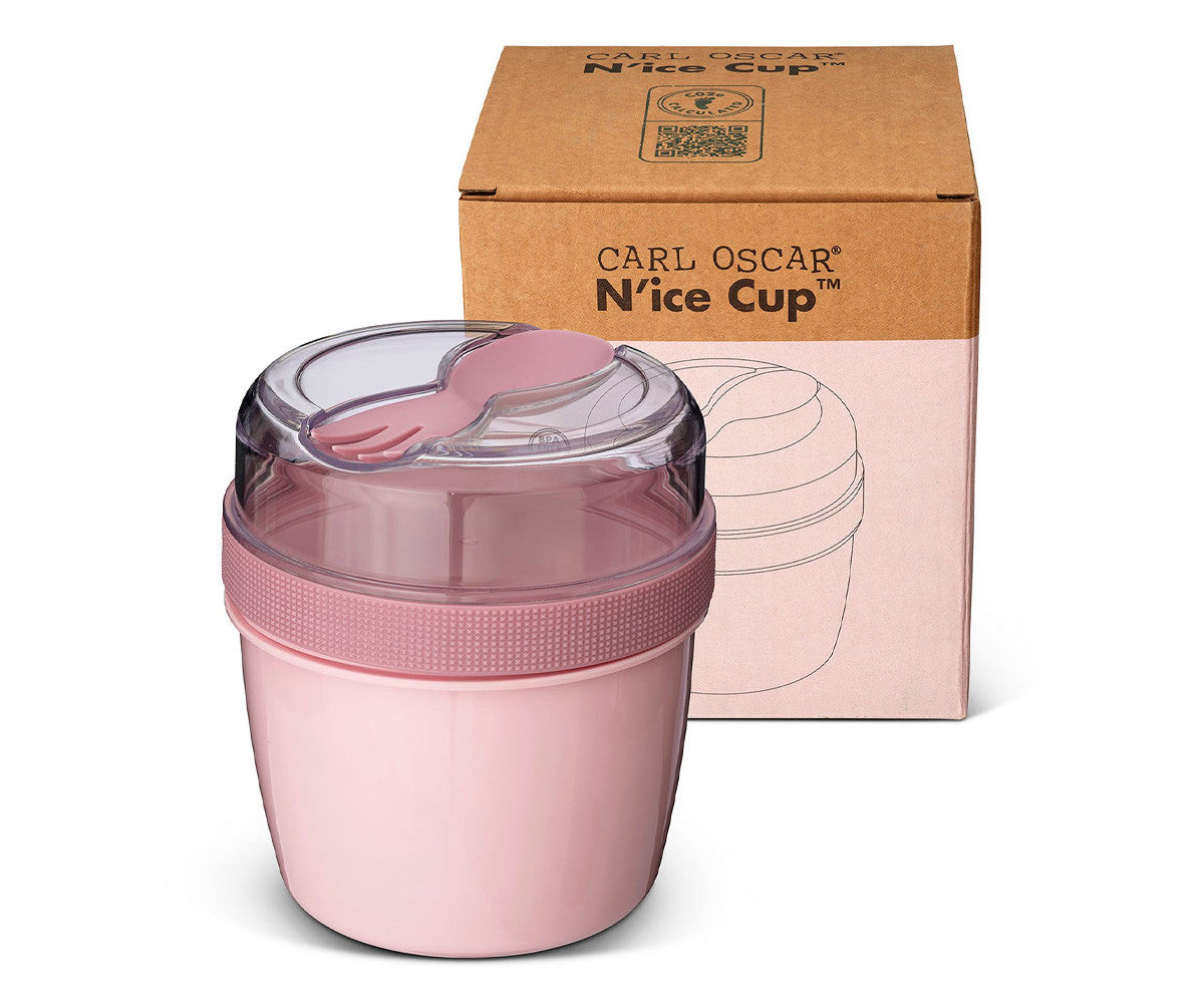 Fiambrera Snack N'ice Cup con Disco Refrigerante Pink - Carl Oscar