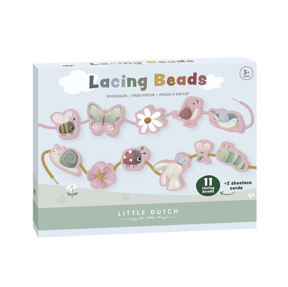 Figuras de Madera para Enlazar Flores y Mariposas - Little Dutch