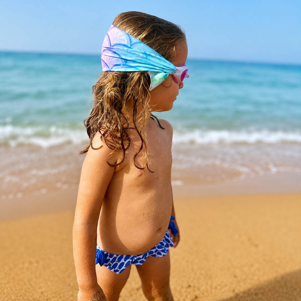 Gafas Infantiles con Turbante Sirenas - Fun Water