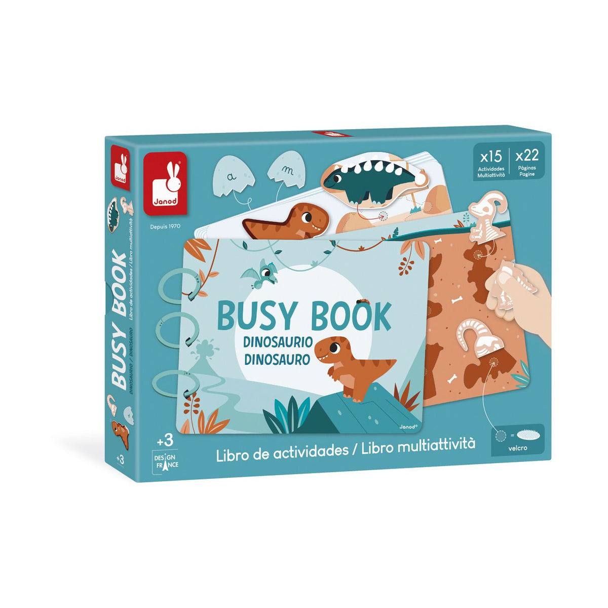 Libro de Actividades Busy Book Dino - Janod