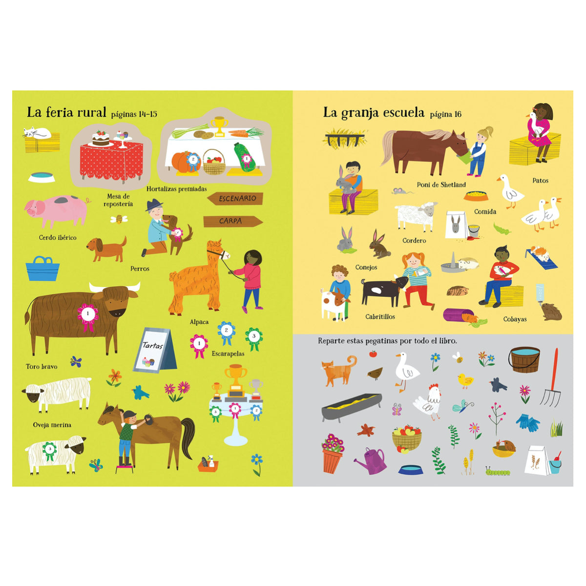 Mi Pequeño Libro de Pegatinas Una Granja - Usborne