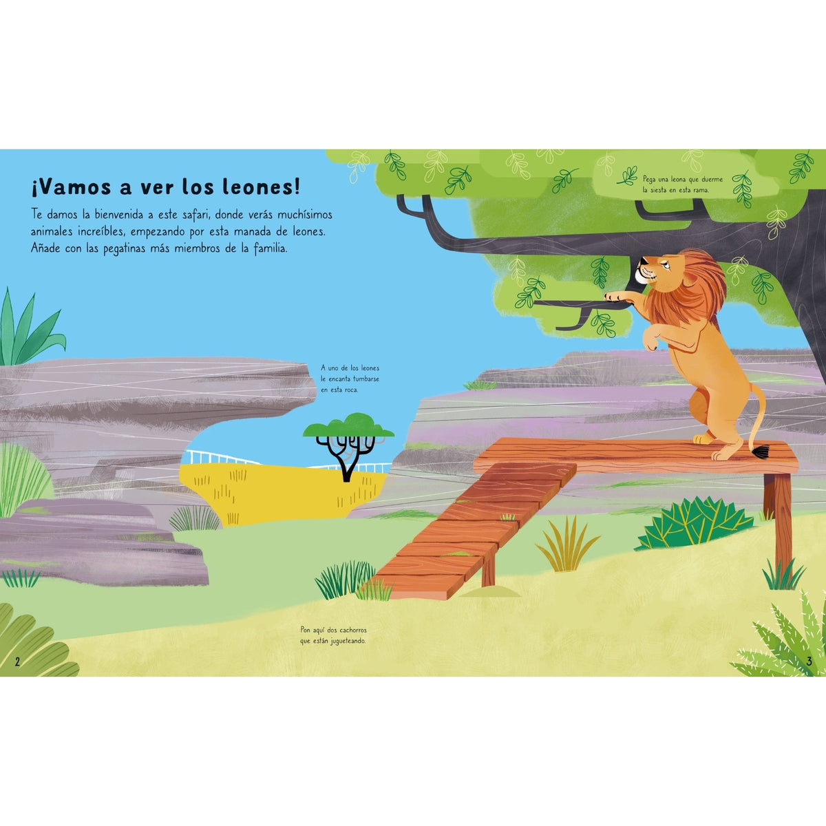 Mi Pequeño Libro de Pegatinas Vamos de safari - Usborne