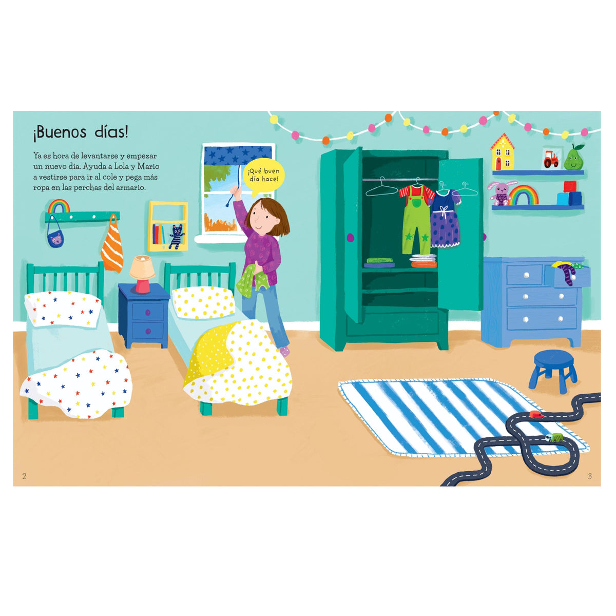 Mi Primer Libro de Pegatinas Un día de Cole - Usborne