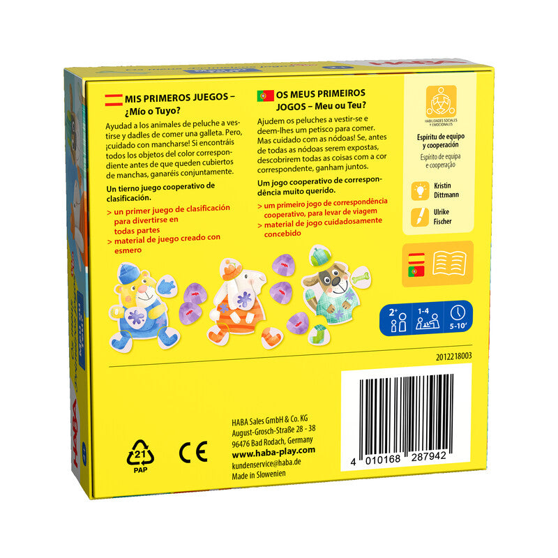 Mis primeros juegos TO GO: ¿Mío o tuyo? - Haba
