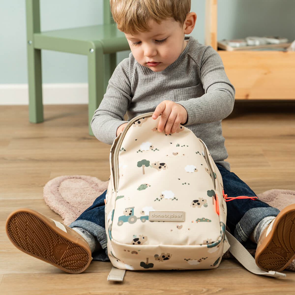 Mochila Infantil Tiny Farm Arena 4L - Done By Deer