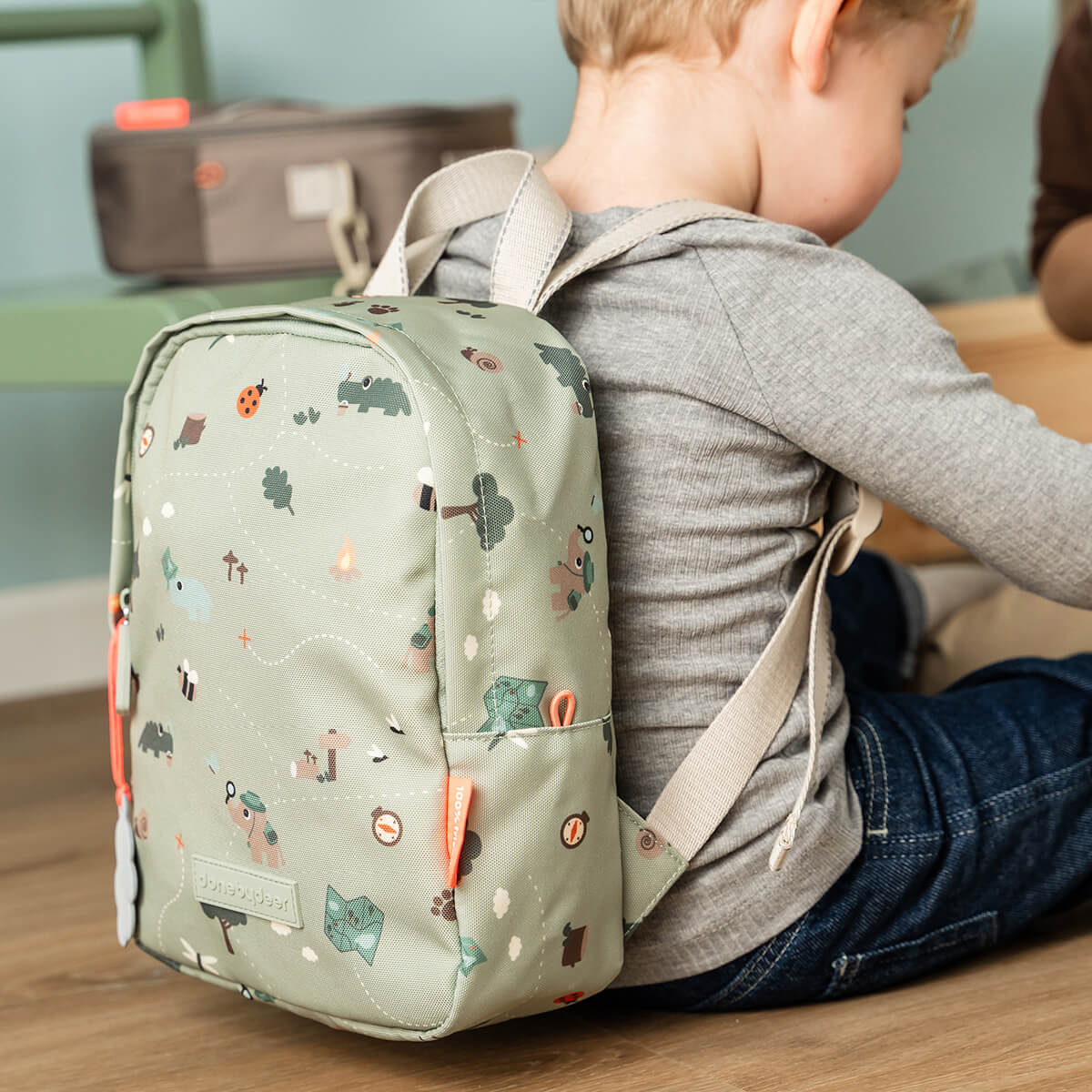 Mochila Infantil Tiny Trails Verde 4L - Done By Deer