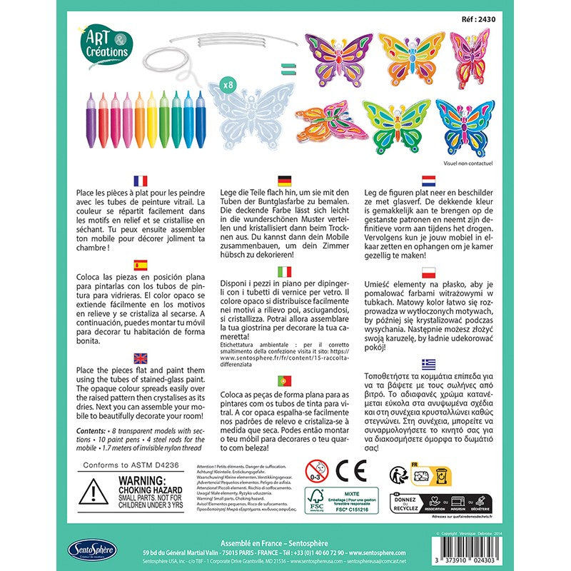 Móvil Vitrail Mariposas - Sentosphere