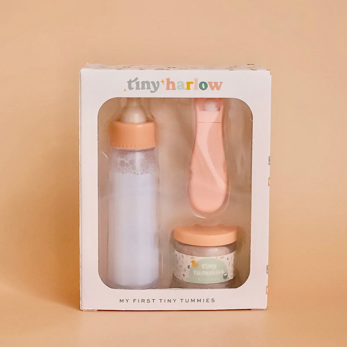 Pack Potito Cereales y Biberón Mágico para Muñecas - Tiny Harlow