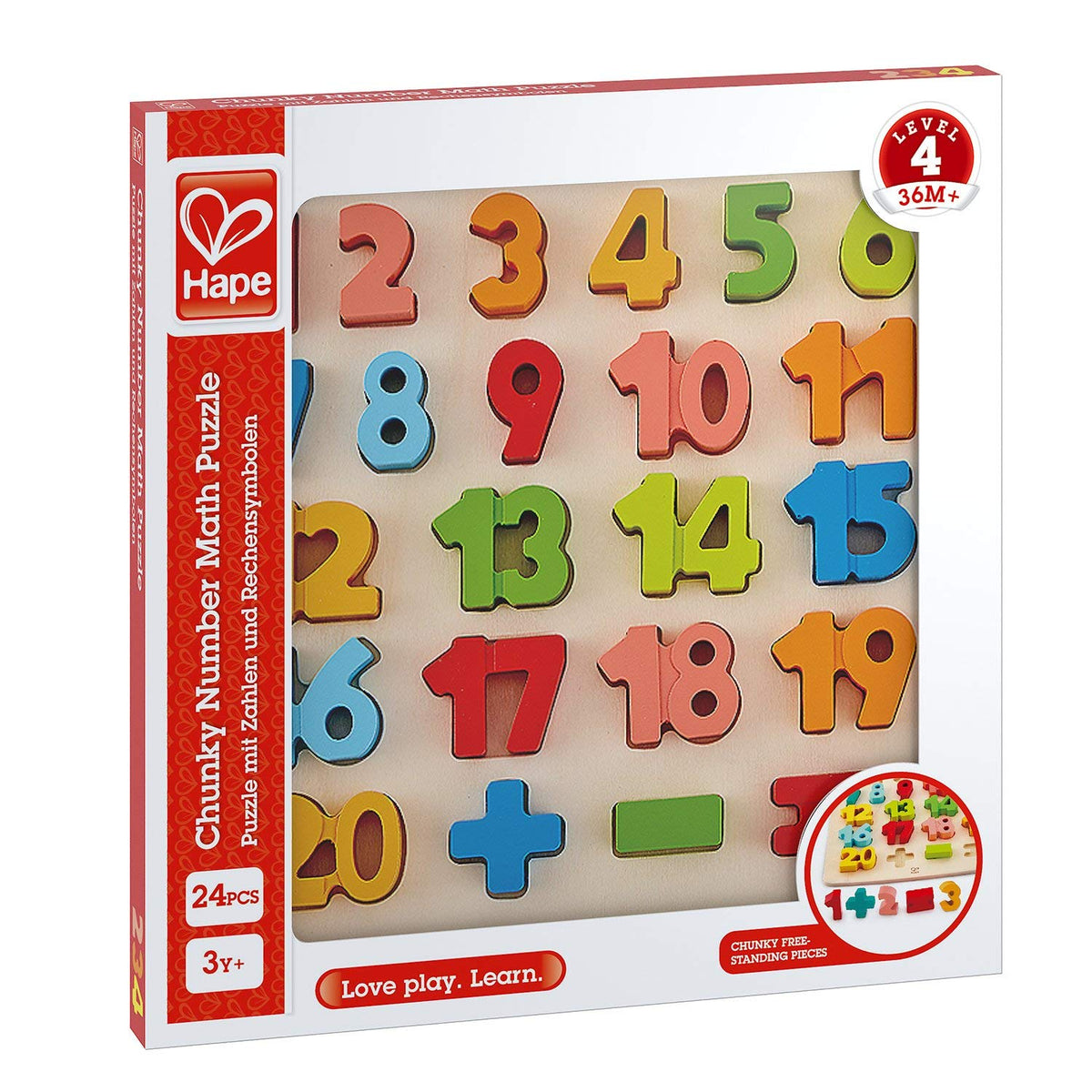Puzzle Encajable Matemáticas - Hape