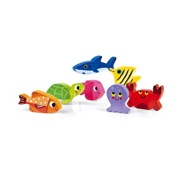 Puzzle de Madera Mundo Submarino - Janod