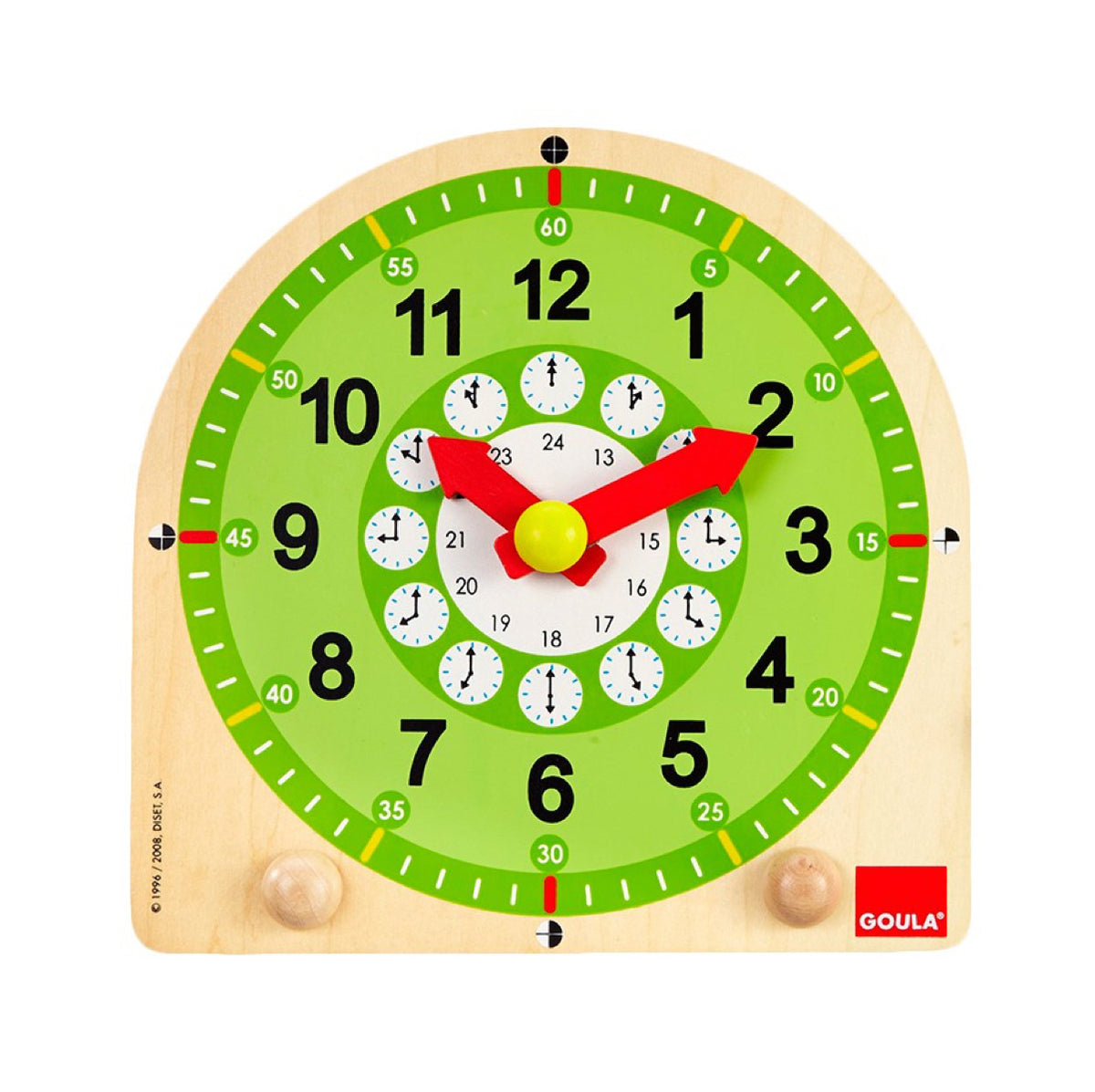 Reloj Escolar de Madera - Goula