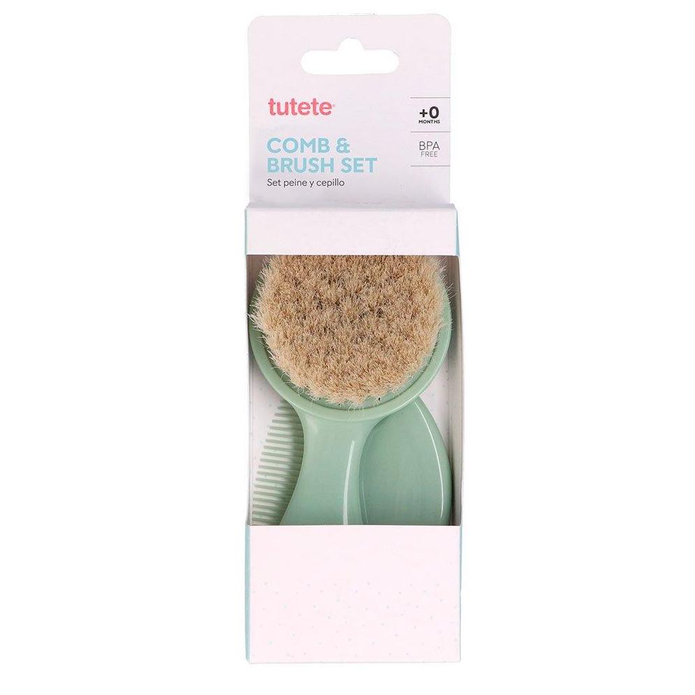 Set Cepillo y Peine Bebé Verde - Tutete