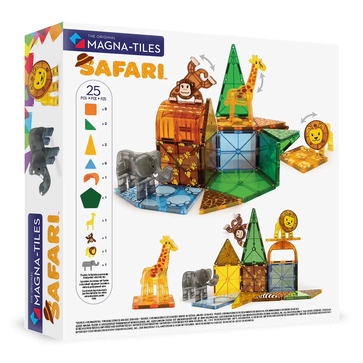 Set Safari Animals 25 piezas - Magna Tiles