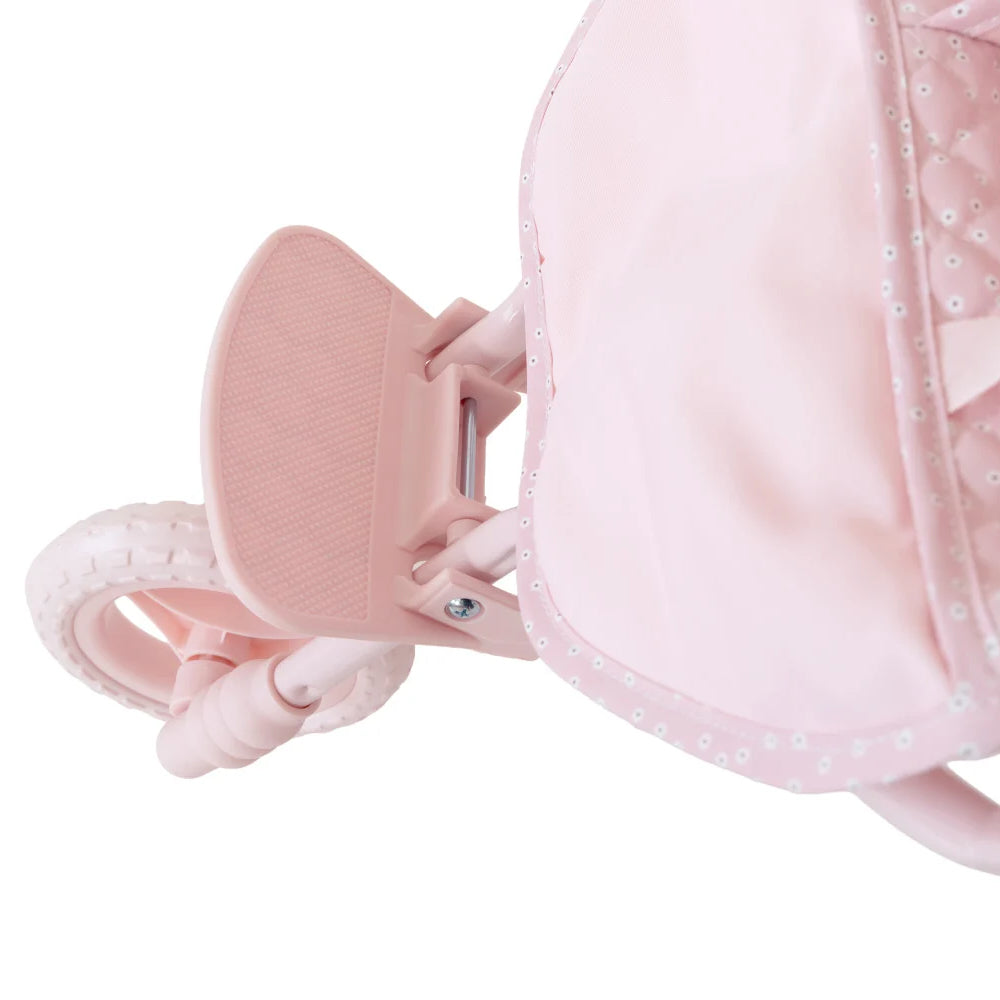 Pink Gingham Doll Stroller - Monnëka