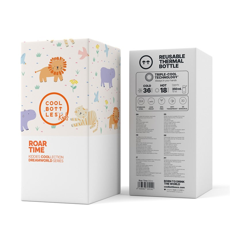 The Kiddie Bottle Roar Time 350 ml - Cool Bottles