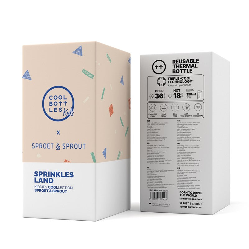 The Kiddie Bottle SPRT & Sprinkles Land 350 ml - Cool Bottles
