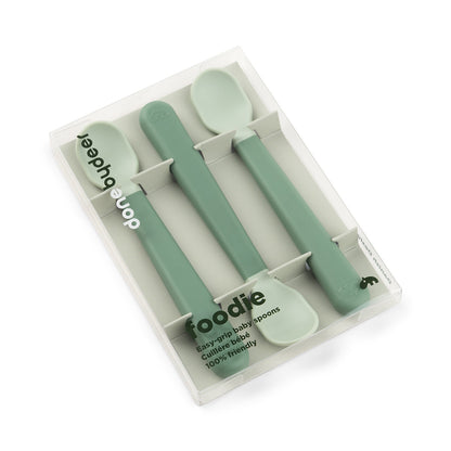 Cucharas para Bebé Foodie Verde - Done By Deer