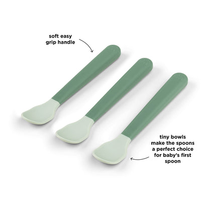 Cucharas para Bebé Foodie Verde - Done By Deer