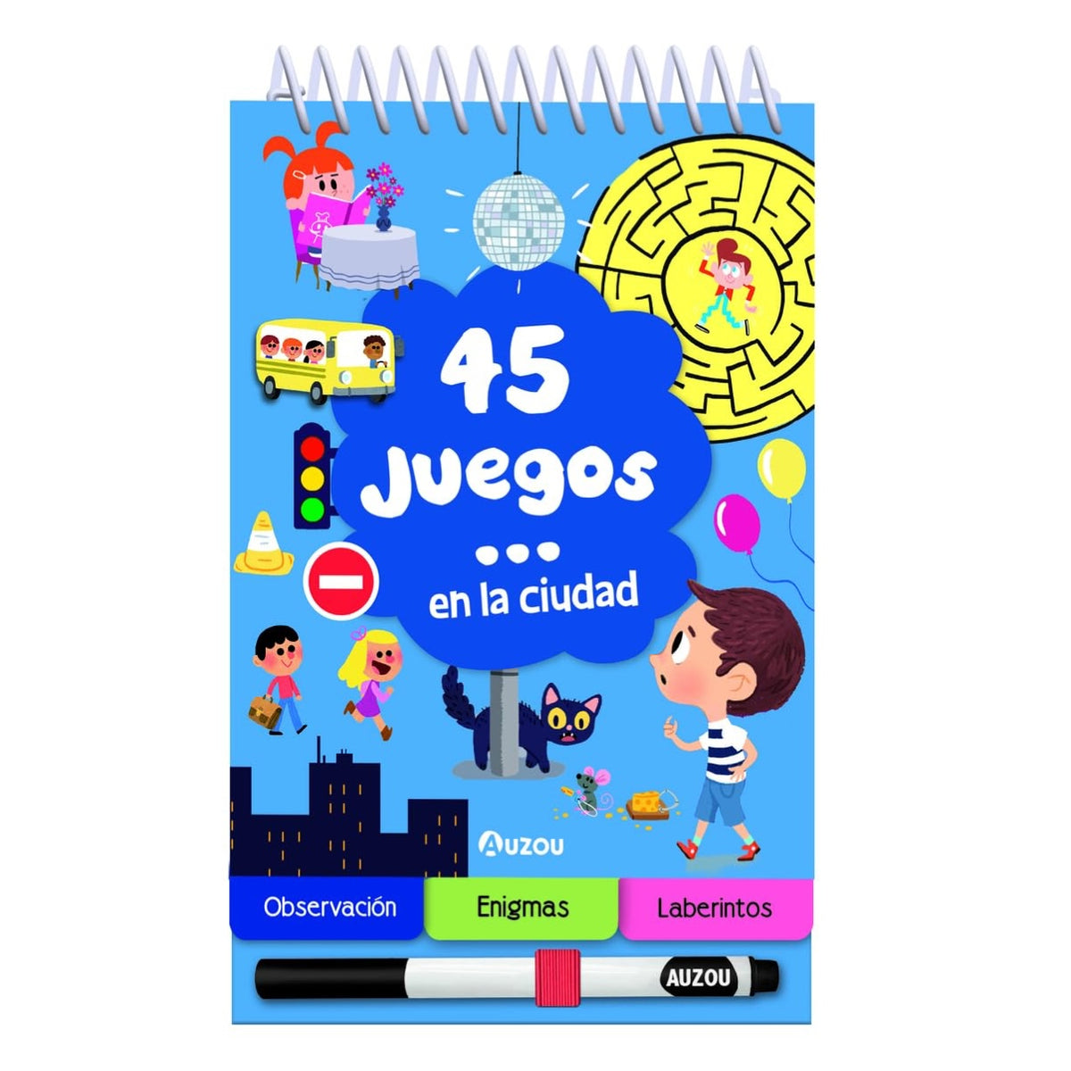 45 Juegos en la Ciudad - Auzou