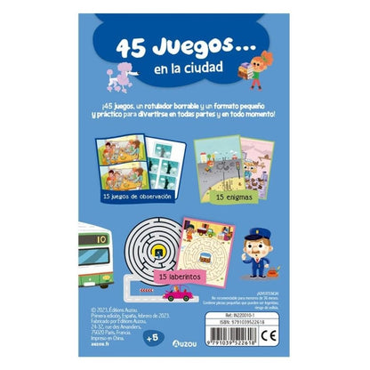 45 Juegos en la Ciudad - Auzou