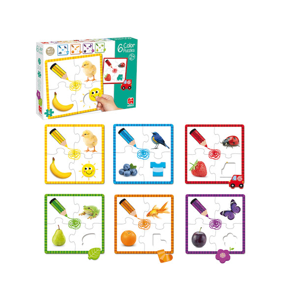 6 Puzzles Colores - Goula