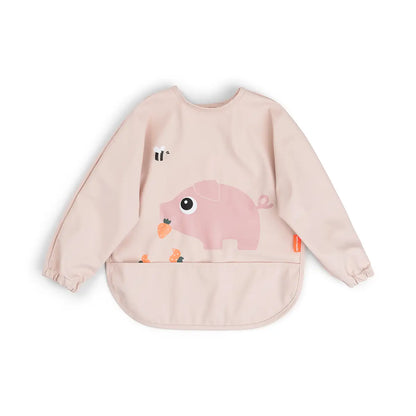 Babero con Bolsillo y Mangas Tiny Farm Rosa - Done by Deer