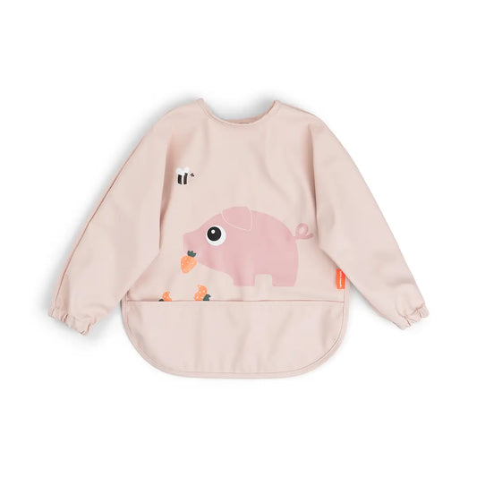 Babero con Bolsillo y Mangas Tiny Farm Rosa - Done by Deer