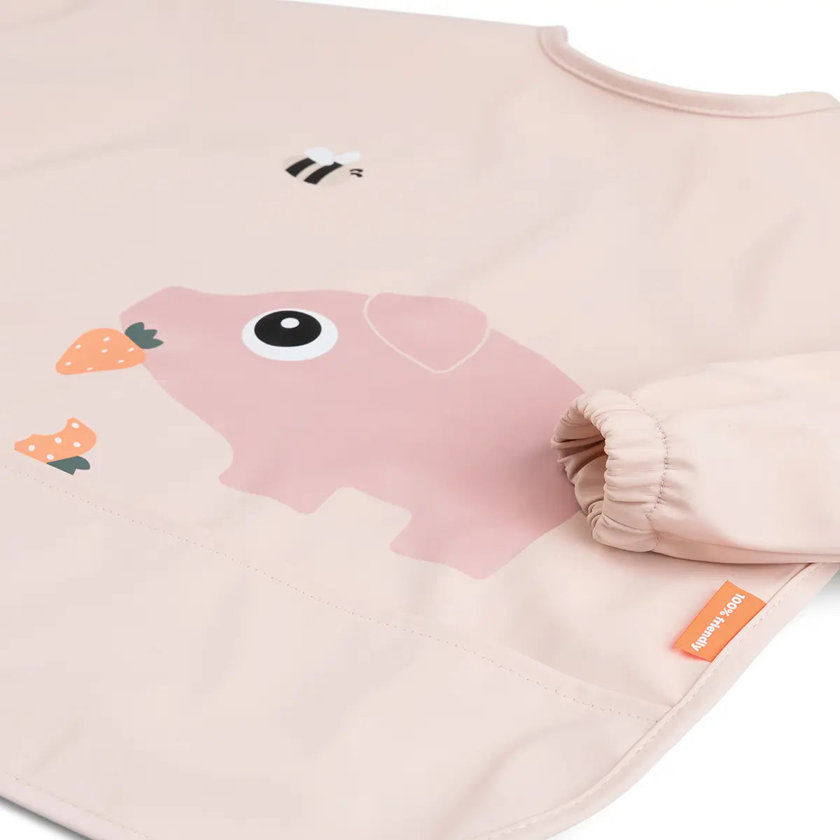 Babero con Bolsillo y Mangas Tiny Farm Rosa - Done by Deer