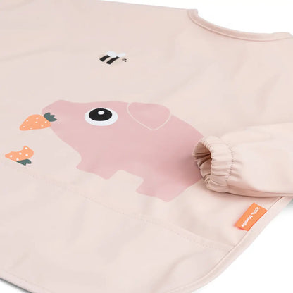 Babero con Bolsillo y Mangas Tiny Farm Rosa - Done by Deer