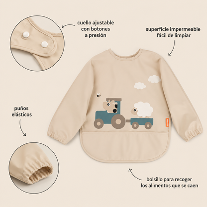 Babero con Bolsillo y Mangas Tiny Farm Arena - Done by Deer