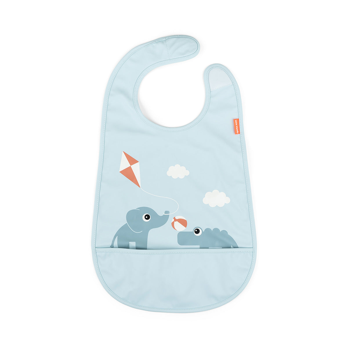 Babero con Velcro Playground Azul - Done by Deer