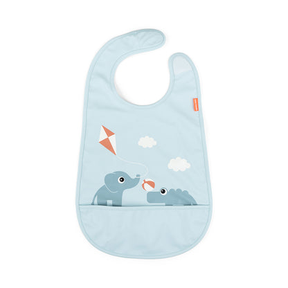 Babero con Velcro Playground Azul - Done by Deer