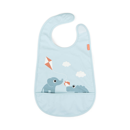 Babero con Velcro Playground Azul - Done by Deer