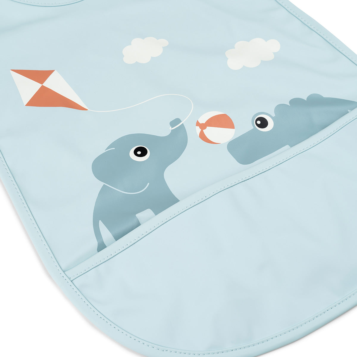 Babero con Velcro Playground Azul - Done by Deer