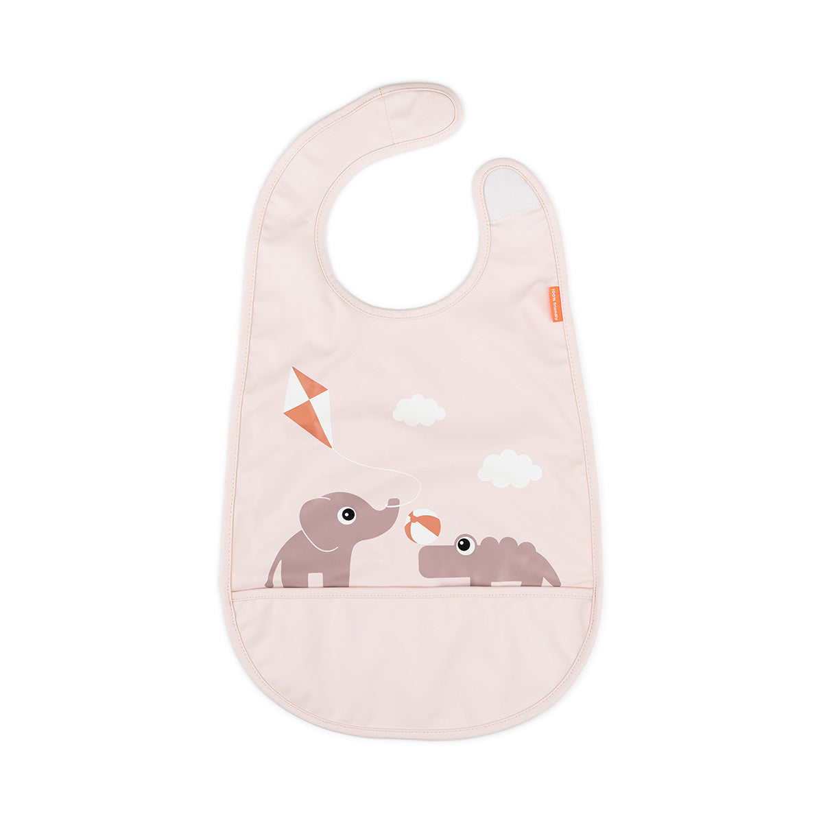 Babero con Velcro Playground Rosa - Done by Deer