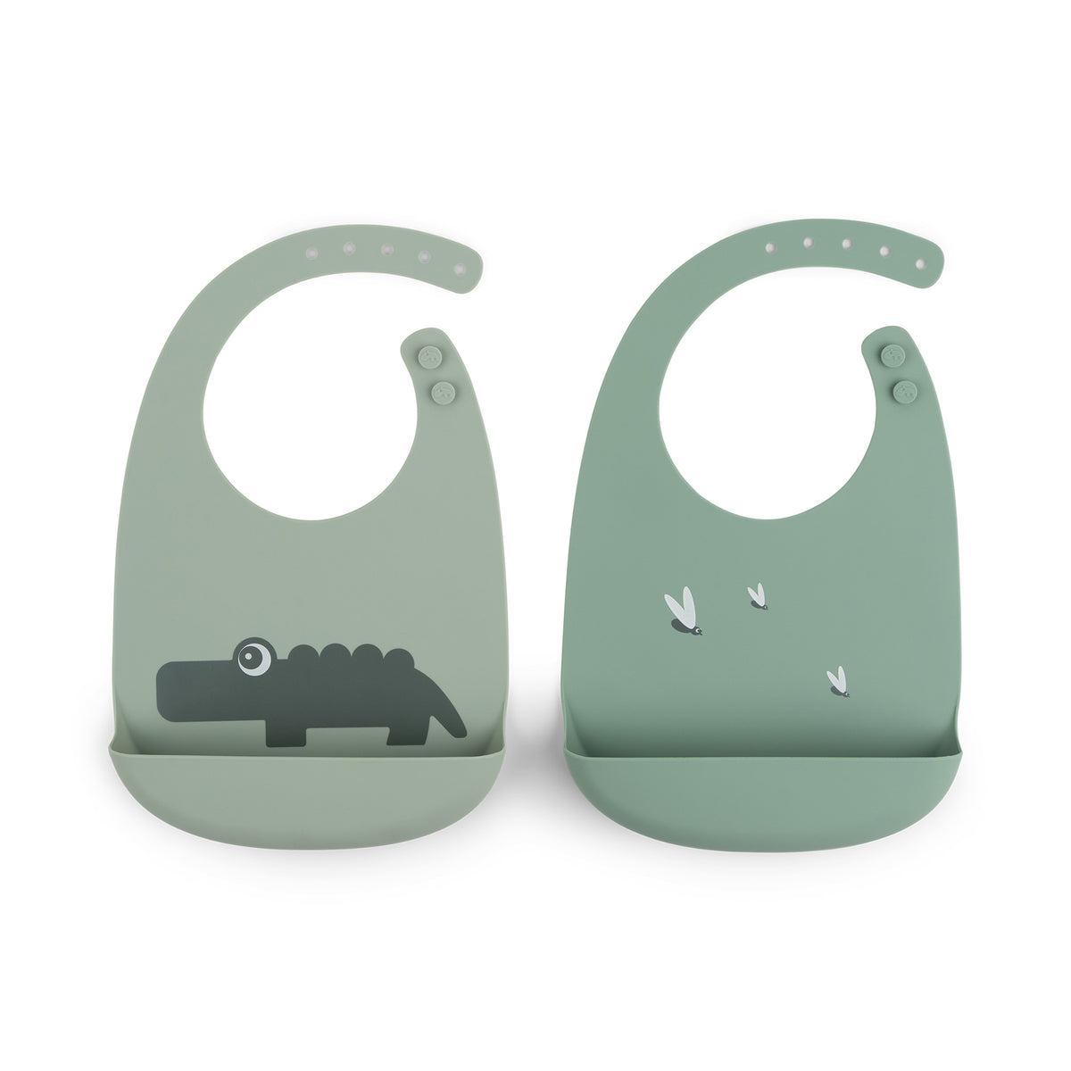 Baberos Silicona 2 pack Croco - Done by Deer
