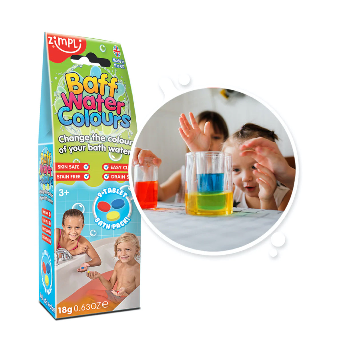 Baff Water Colours Set - Zimpli