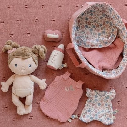 Bebé Rosa con Canastilla - Little Dutch