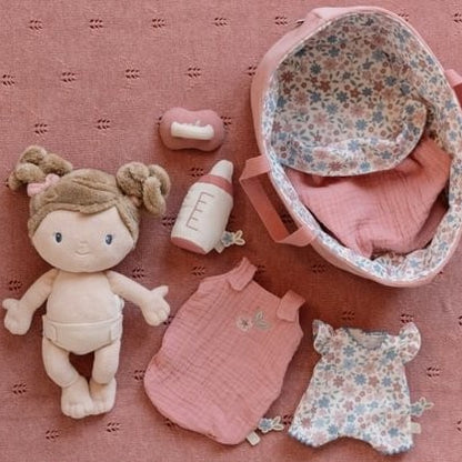 Bebé Rosa con Canastilla - Little Dutch
