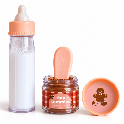 Magic Baby Bottle and Christmas Baby Food for Dolls - Tiny Harlow