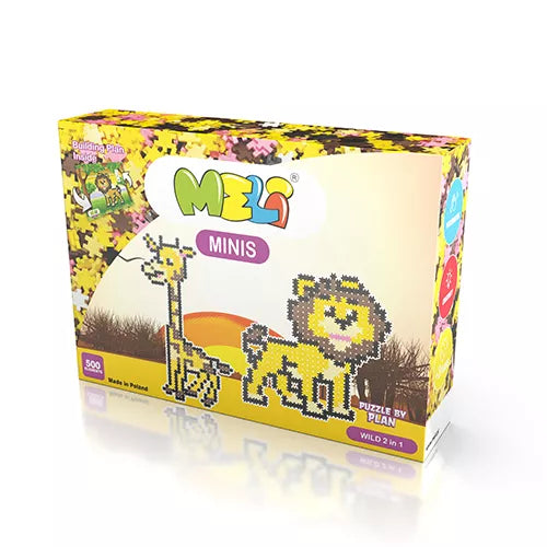 Bloques Meli Mini Tematic 2 en 1 Safari