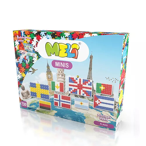 Bloques Meli Mini Tematic Banderas del Mundo