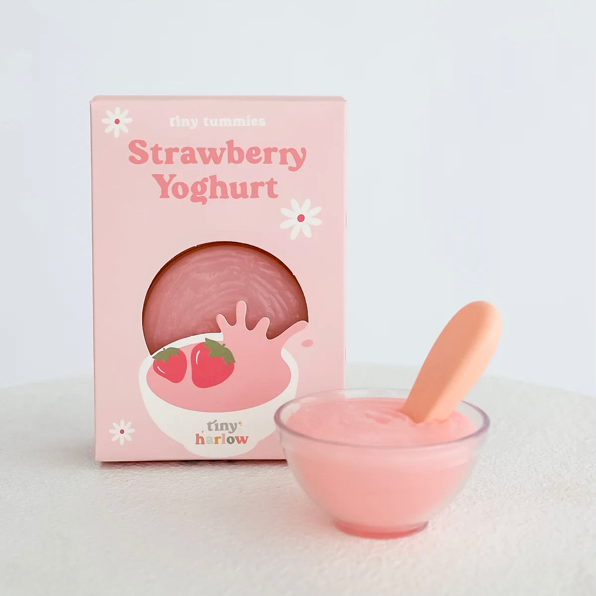 Bol de Yogur de Fresa para Muñecas - Tiny Harlow