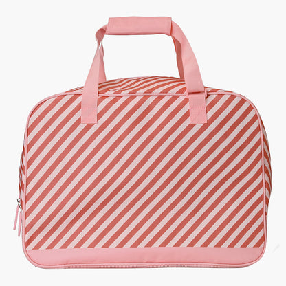 Bolso de Playa Antiarena con Rejilla Stripes Rosa - Monnëka