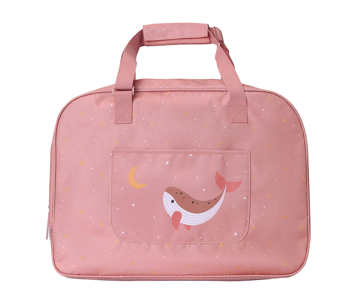 Bolso de Playa Antiarena con Rejilla Whale Pink - Monnëka