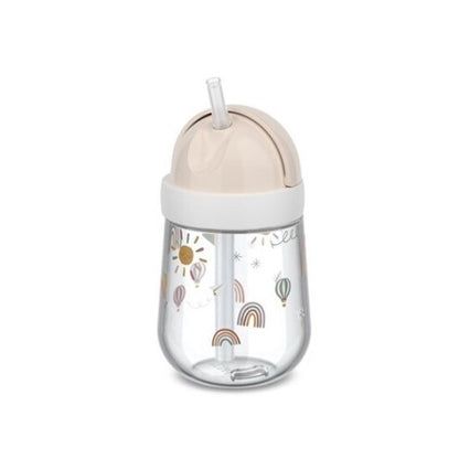 Vaso con Pajita 300 ml Arcoíris - Little Dutch